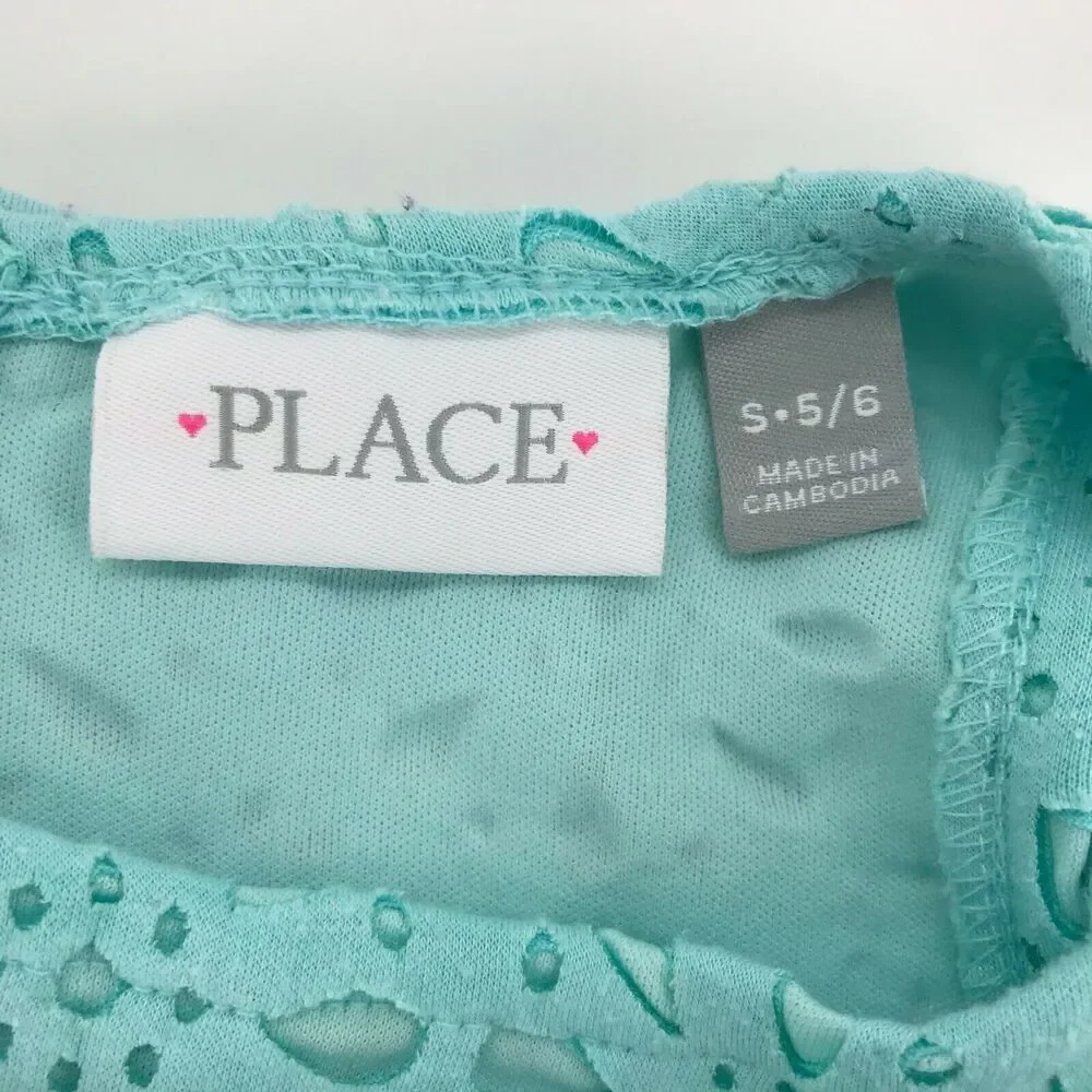 The Children’s Place Eyelet Dress Youth Small 5/6